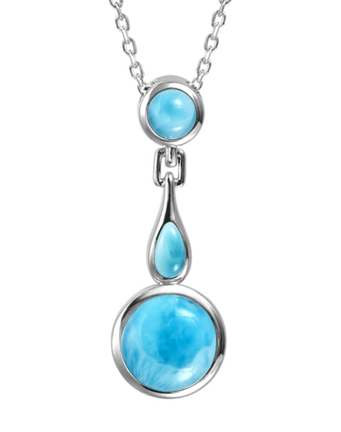 Alamea Larimar Circle Pendant Necklace