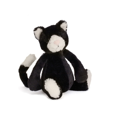 JELLYCAT BASHFUL BLACK AND WHITE KITTEN