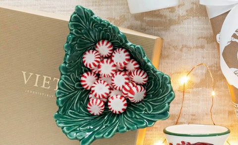 Vietri Lastra Holiday Figural Tree Small Bowl