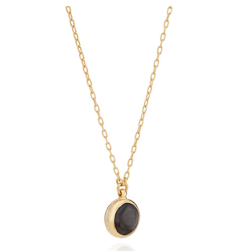 Anna Beck Small Grey Sapphire Pendant Necklace