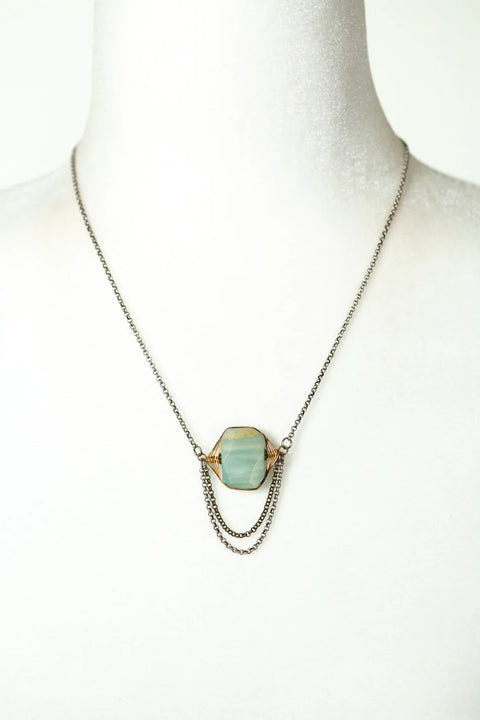 Anne Vaughan Integrity 18.5-20.5” Amazonite Simple Necklace