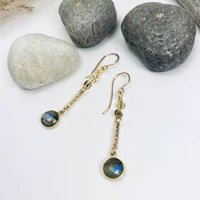 Laura J Labradorite Drop and Dangle Earrings