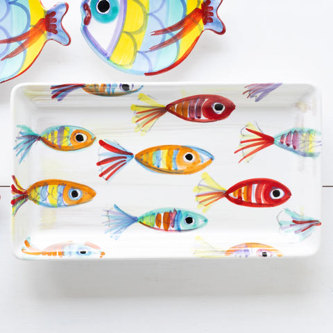Vietri Pesci Colorati Rectangular Platter