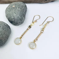 Laura J Moonstone Drop and Dangle Earrings