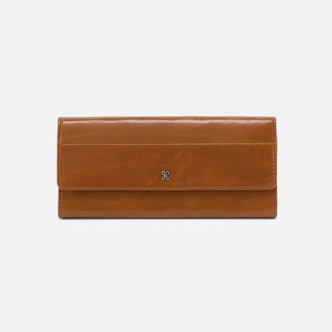 Hobo JILL Large Trifold Wallet Truffle