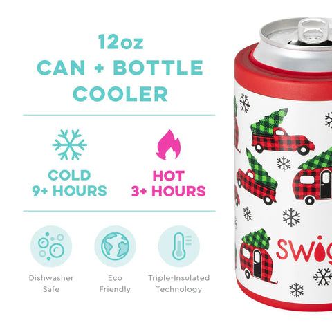 Swig Home Fir the Holidays Can + Bottle Cooler