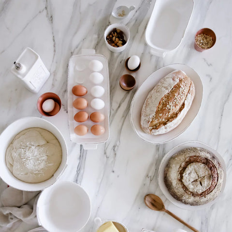 Vietri White Lastra Olive Oil Can