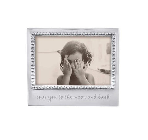 Mariposa Love You To The Moon and Back Beaded 4 x 6 Frame