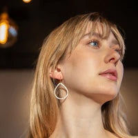 Laura J Oasis Teardrop Hoop Earrings
