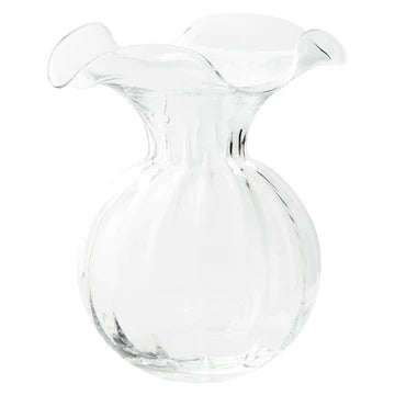 Vietri Hibiscus Large Vase Clear