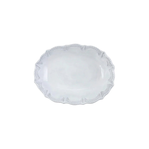 Vietri Incanto Lace Small Oval Serving Bowl