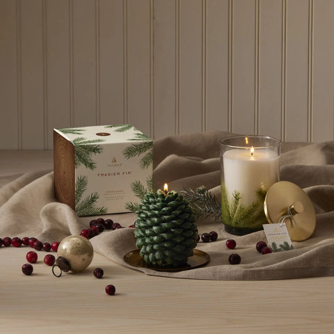Thymes Frasier Fir Petite Molded Pinecone Candle