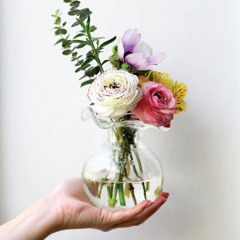 Vietri Hibiscus Bud Vase Clear ~ Best Seller