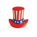 Nora Fleming Home of the Free (Uncle Sam Hat) Mini
