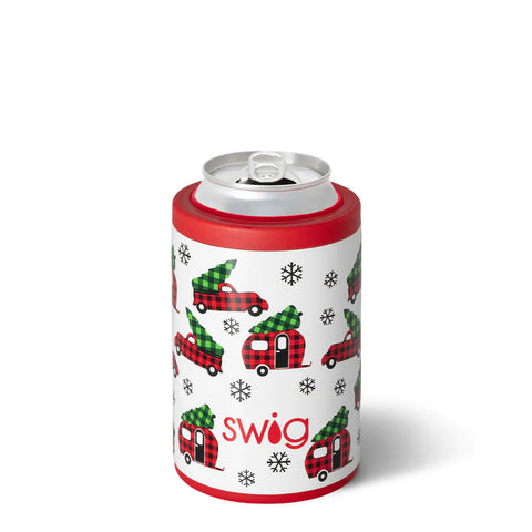 Swig Home Fir the Holidays Can + Bottle Cooler