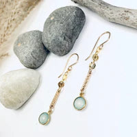 Laura J Chalcedony Drop and Dangle Earrings