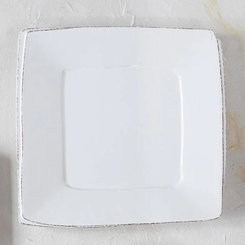 Vietri White Lastra Square Platter