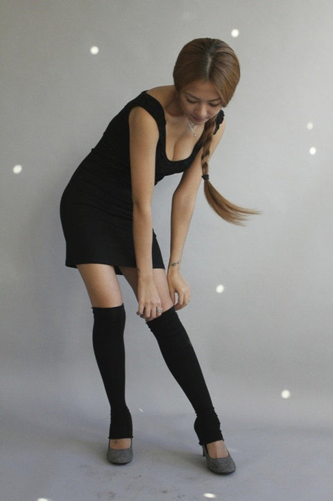 Angelrox Stockings Leg Warmers Black