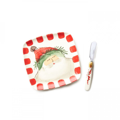Vietri Old St. Nick Square Plate With Spreader